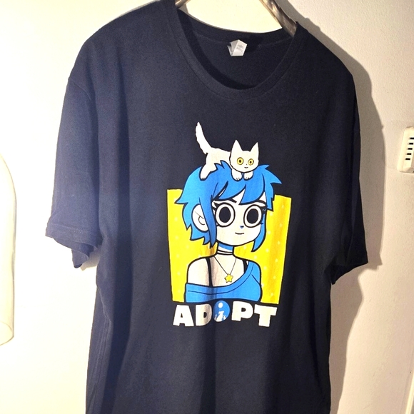 Next Level Apparel Adopt Anime Graphic Tee Shirt XXL - Picture 2 of 7